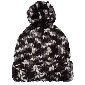 The North Face Black and White Knit Beanie
